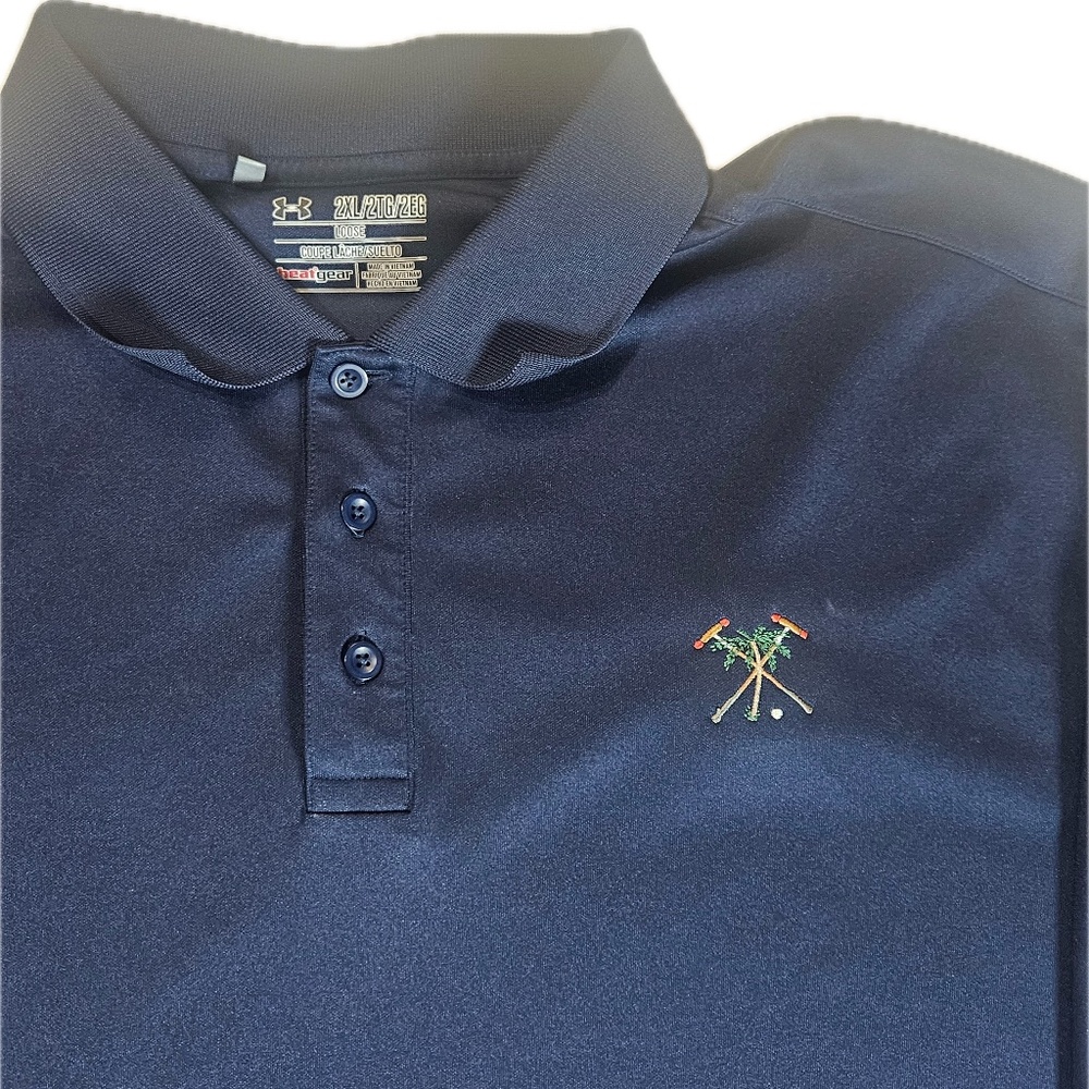 Under Armour Polo Shirt‎ Mens 2XL HeatGear Loose Golf Performance Embroidered
